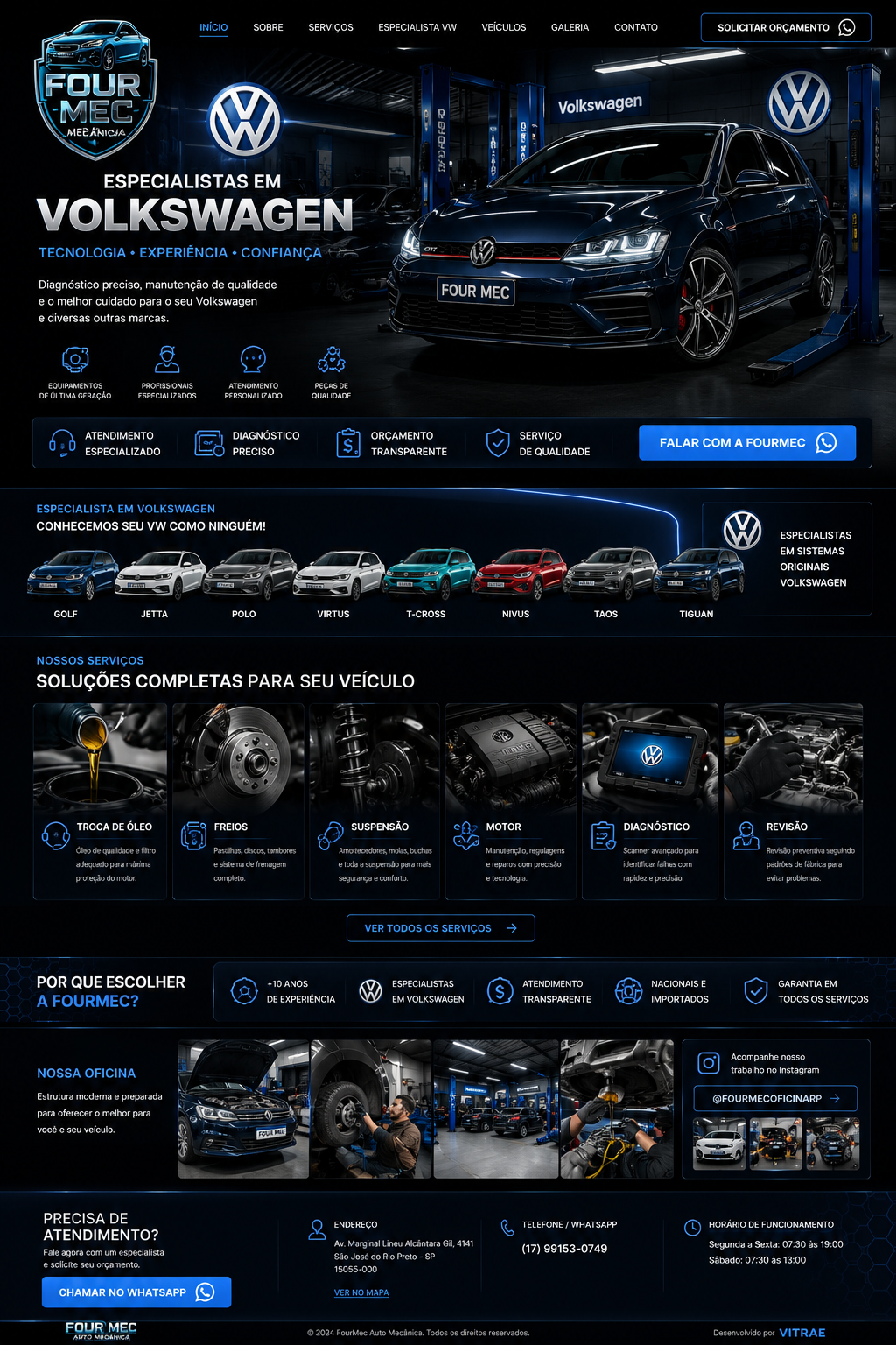 Volkswagen em oficina